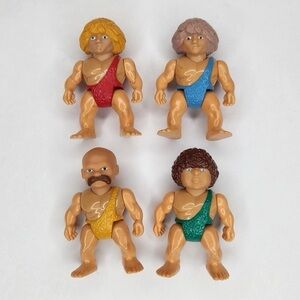1987 Definitely Dinosaurs Cavemen Figures 80s Playskool Toy Lot
